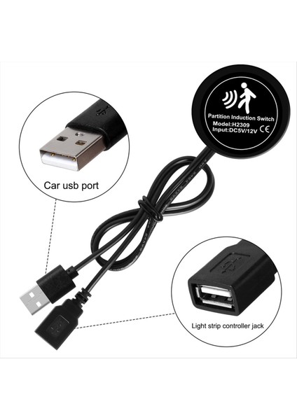 Tesla Dreamcolor Akrilik Iç Otomobil LED Şerit Işığı 30 Seconds Hareket Sensörü Anahtarı Tesla Dreamcolor Kiti (Yurt Dışından) fiyatları