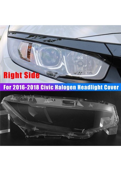2016 2017 2018 2019 Için Sol Far Lens Kapağı Honda Civic Halojen Head Lens Lambası Gölgesi Otomatik Işık Kapak Kabuğu (Yurt Dışından) fırsatları