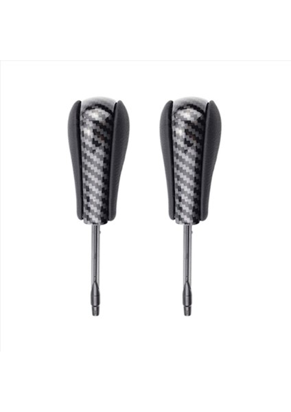 2x Karbon Fiber Araç Dişli Vardiyası Düğmesi Bmw E36 E38 E39 E46 Z4 Z3 E53 X5 X3 E60 E61 Uzun Kol Kaynatıcısı (Yurt Dışından)
