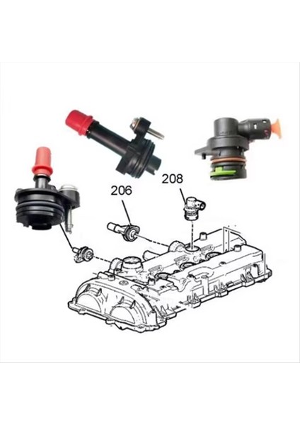 Cadillac Buick Chevrolet Motor Krank Mili Zorunlu Havalandırma Valfı Pvc Valfı 12665166 12665167 12663027 12637666 (Yurt Dışından) indirimleri