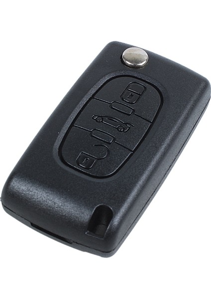 Peugeot Için 1 Pc Anahtar Uzaktan Kabuk ve 1 Adet Dişli Vites Değiştirme Düğmesi Vites Değiştirici Kol Çubuğunda Karbon Fiber (Yurt Dışından) indirimleri