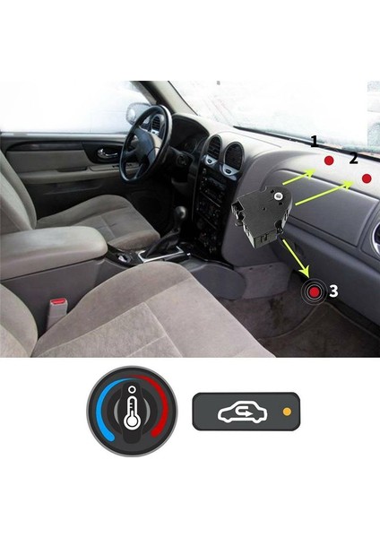 Chevrolet Silverado Gmc Için Hvac Klima Isıtıcı Karışım Kapısı Aktüatörü Sierra Yukon Cadillac 16163982 52402598 604-106 (Yurt Dışından) fırsatları