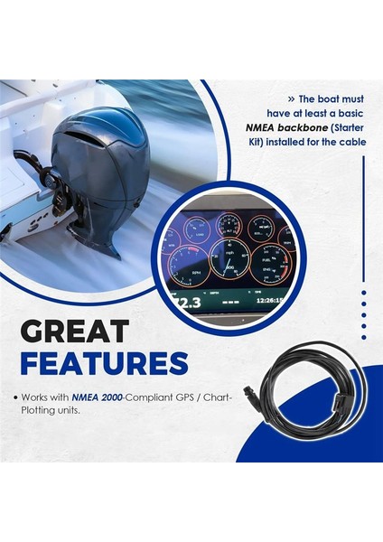 Lowrance &amp Simrad 000-0120-37 Yamaha Motor Arayüz Kablosu Nmea 2000 7m &amp T (Yurt Dışından) fiyatları