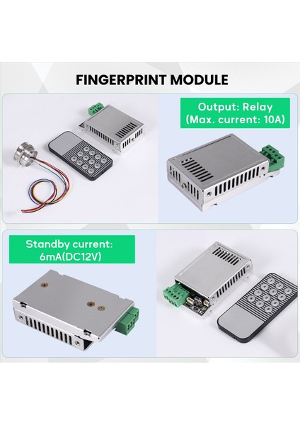 K216 Parmak Izi Kontrol KARTI+R503 Parmak Izi Modülü Iki Renk Halka Göstergesi Işık Erişim Kontrolü (Yurt Dışından) indirimleri