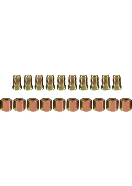 25FT 3/16 Inç Fren Borusu 20 Adet 10MM Bağlantı Parçaları Erkek+Kadın Fındık Sendikaları Ingiltere (Yurt Dışından) modelleri
