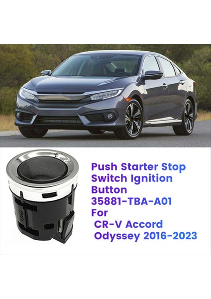 Araba Başlat Switch Kontak Düğmesi 35881 Honda Civic Cr-V Accord Odyssey Için 2016-2023 Starter Durdurma Düğmesine (Yurt Dışından) modelleri