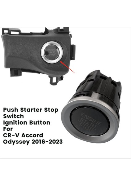 Araba Başlat Switch Kontak Düğmesi 35881 Honda Civic Cr-V Accord Odyssey Için 2016-2023 Starter Durdurma Düğmesine (Yurt Dışından) fırsatları