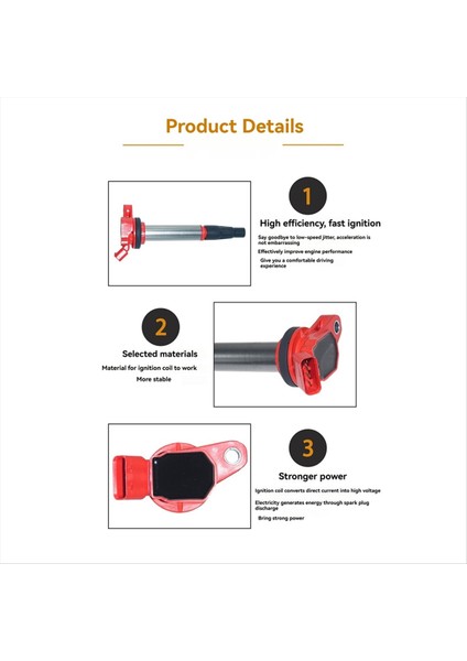 Ateşleme Arabası Ateşleme Bobini 90919 02252 90919 02258 UF596 UF619 Toyota Rav4 Corolla Corolla Yaris Lei Ling (Yurt Dışından) modelleri