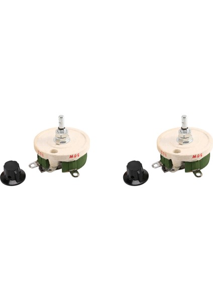 2x 50W 10 Ohm Seramik Potansiyometre Değişken Konik Pot Direnç Rheostat (Yurt Dışından)