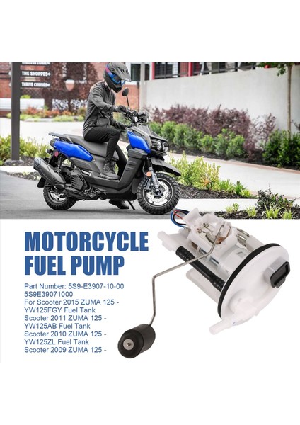 5S9-E3907-10-00 5S9E39071000 Yamaha Zuma Için Motosiklet Yakıt Pompası Montajı 125 2009-2015 (Yurt Dışından) fırsatları