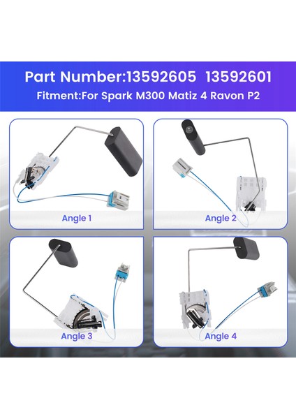 Yakıt Seviyesi Sensörü Gösterge Gönderme Ünitesi 13592605 13592601 Chevrolet Spark M300 Matiz 4 Ravon P2 (Yurt Dışından) fırsatları
