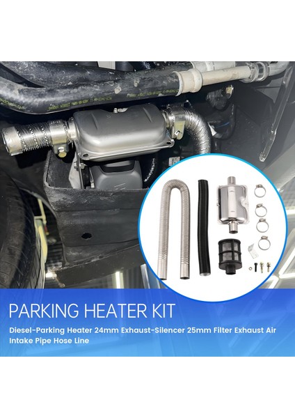 Dizel Parantılı Isıtıcı 24MM Egzoz-Silencer 25MM Filtre Egzoz Hava Emme Borusu Hortum Hortum Hattı Eberspacher (Yurt Dışından) fırsatları