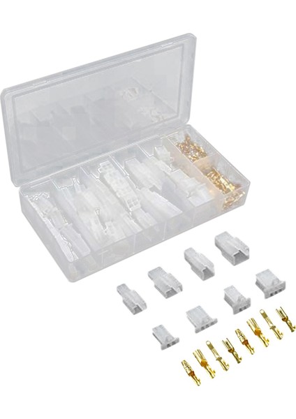 200 Adet 2 8mm Otomotiv Tel Konektörü 2/3/4/6 Pin Elektrikli Erkek ve Dişi Kablo Terminal Konektör Kiti Rv&#39 Ler Için (Yurt Dışından)