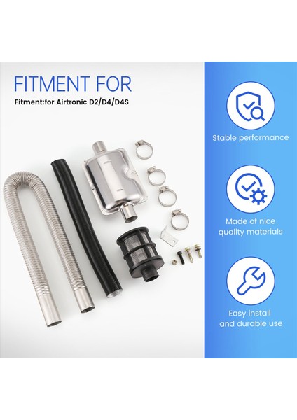 Dizel Parantılı Isıtıcı 24MM Egzoz-Silencer 25MM Filtre Egzoz Hava Emme Borusu Hortum Hortum Hattı Eberspacher (Yurt Dışından) indirimleri