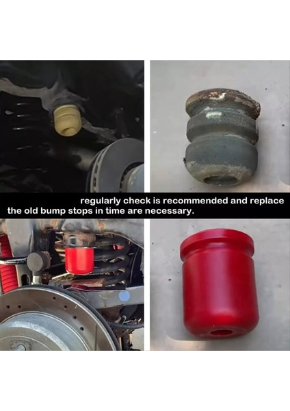 1-1303 &amp 1-1304 Ön Arka Poliüretan Yumru Durakları Jeep Wrangler Jk Jku 2007-2018 Ön Durdurma ve Arka Durdurma (Yurt Dışından) fırsatları
