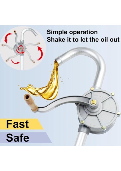 15 Ila 55 Galon Davul Pompası Yükseltilmiş Tüm Alüminyum Yağ Transfer Namlu Pompası Dizel Için El Yakıt Pompaları Hidrolik Sıvı (Yurt Dışından) indirimleri