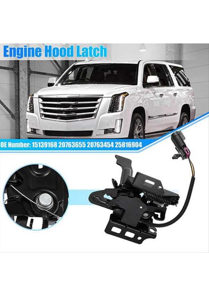 15139168 Cadillac Için Araba Motoru Kaput Mandal Kilidi Chevrolet Için Silverado Için Silverado Banliyö Tahoe Gmc Sierra Yukon (Yurt Dışından) fiyatları