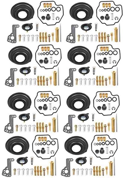 8 Pack Karbüratör Onarım Kiti Diyaframı Hava Kesme Vanaları 1985-2007 Yamaha Vmax V-Max 1200 (Yurt Dışından)