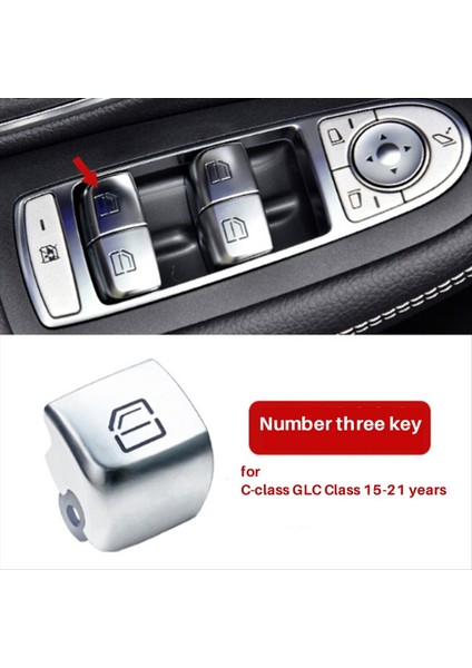 Araba Sol Sürücü Kapı Penceresi Anahtarı Onarım Düğmesi Kapak 2059056811 Mercedes-Benz C-Serisi W205 Glc W253 2015-2021 No 3 (Yurt Dışından) fiyatları