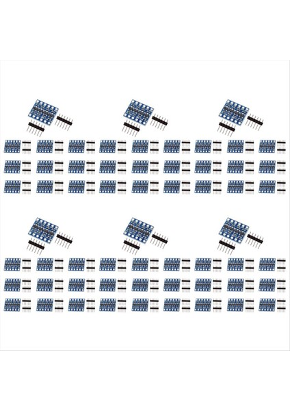 60PCS 4 Kanal Iıc I2C Mantık Seviye Dönüştürücü Iki Yönlü Modül 3 3V Ila 5V Vites Değiştirici Arduino Için (60 Paketi) (Yurt Dışından)
