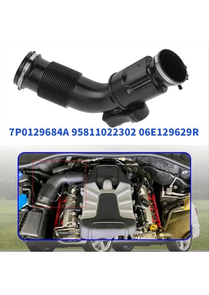 Motor Hava Giriş Hortumu Bağlantı Borusu 95811022302 Porsche Cayenne 2011-2018 3 0l V6 Vw Audi 06E129629R 7P0129684B (Yurt Dışından) fiyatları