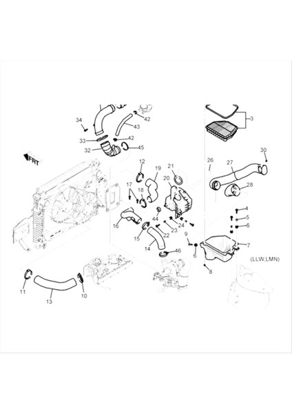 Holden Cg Captiva 2 0 Turbo Dizel Için Araba Hava Emme Hortumu 96628983 (Yurt Dışından) fiyatları