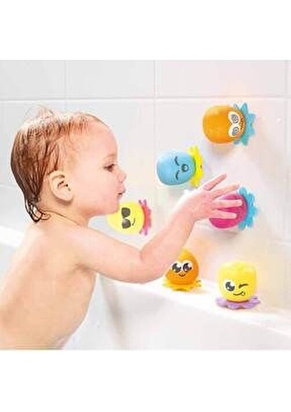 Banyo Arkadaşı Ahtapotlar Eğlenceli Tasarım 0-24 Ay Kız ve Erkek Çocuklar İçin