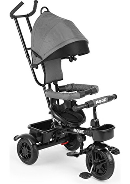 3 Tekerlekli Çocuk Bisikleti Gri Renk 1-5 Yaş Arası Güvenli Kullanım