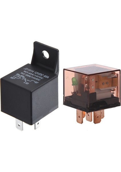 2 Pcs 1no 1nc Spdt 5 Pıns Yeşil Gösterge Işık Otomotiv Kamyon Araba Rölesi 12V Dc 40A ve Dc 24V 80A (Yurt Dışından)