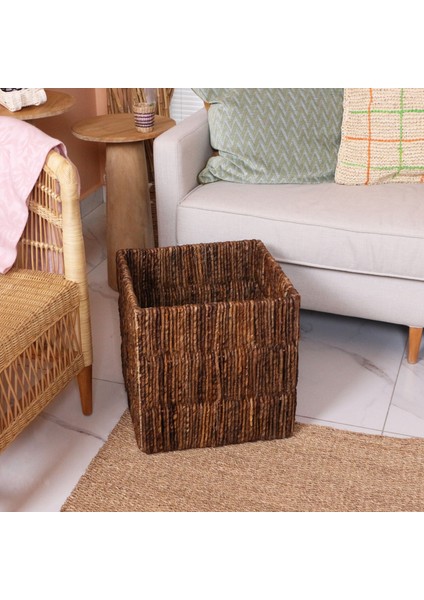 Mylamp Babil Doğal Abaka Sepet & Saklama Düzenleme Kutusu 40X40 cm