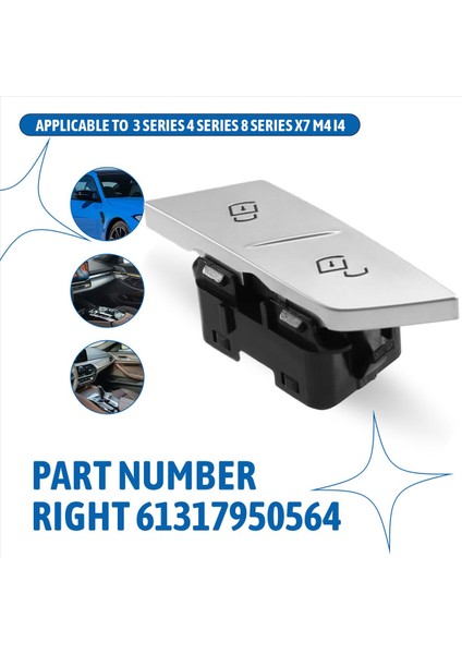 Bmw 3 Serisi 4 Serisi 8 Serisi X7 M4 I4 Sağ 61317950564 Için Araba Kapısı Merkezi Kilitleme Anahtarı (Yurt Dışından) modelleri
