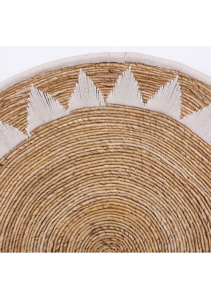 Mylamp Inka 93 X16 cm Çap- Doğal Abaka Duvar Tabağı