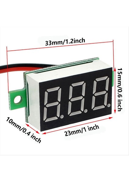 10PCS 2 Teller Mini Dijital Voltmetre Dc 2 5V-40V Dijital Voltaj Test Cihazı LED Ekran Paneli Voltmetre (Yurt Dışından) fiyatları