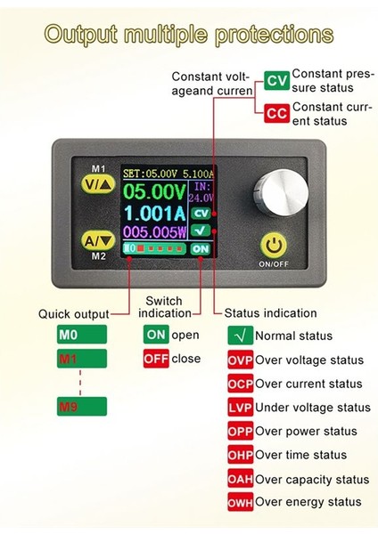 WZ3605E Dc Dc Boost Dönüştürücü cc Cv 36V 5A Modülü Ayarlanabilir Düzenlenmiş Laboratuvar Güç Kaynağı Voltmetre Ampermetre (Yurt Dışından) indirimleri