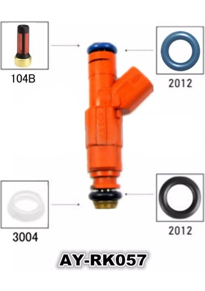 Mazda Için Yakıt Enjektör Onarım Kitleri 6 Parça Numarası 0280156154 0586156156 AY-RK057 Için (Yurt Dışından) modelleri