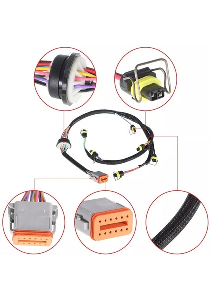 Cat Caterpillar C7 Motoru Için Yakıt Enjektör Kablo Demeti 2225917 222-5917 (Yurt Dışından) indirimleri