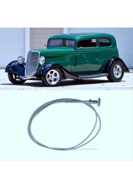 2x Chrome Universal 6 Ft Karbonhidrat Kamo Kablosu Push Pull Pull Choke Gaz Kablosu Sıcak Rod Holley Edelbrock (Yurt Dışından) fiyatları