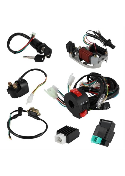 Tam Kablo Demeti Regülatörü Cdı Solenoid Röle Buji 4 Strok Atv 50CC 70CC 90CC 110CC 125CC Kir Bisiklet (Yurt Dışından)
