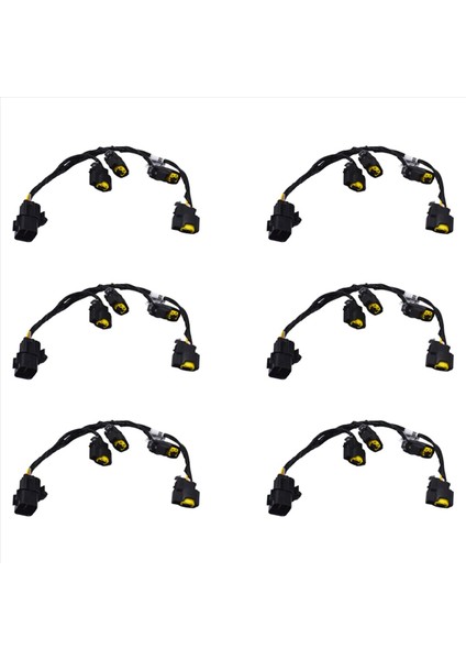 6x Ateşleme Uzatma Tel Kablo Demeti 27350-2B000 Hyundai Elantra Accent Kia Rio Soul Ceed Cerato Spectra (Yurt Dışından)