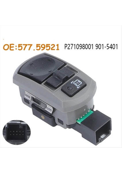 577 59521 Kenworth T660 2007-2010 57759521 Için Araba Kapısı Ayna Kontrol Anahtarı (Yurt Dışından) fiyatları