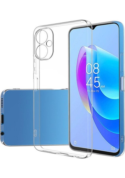 Tecno Camon 19 Neo Kılıf Senk Süper Silikon Kapak-Renksiz