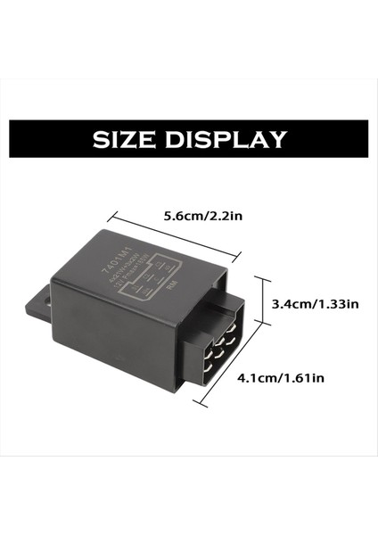 12V 21W 6 Pimli Flaşör Röle Traktör Gösterge Rölesi 335200160 Traktör Vintage Araba Kamyonları Için 54229002 (Yurt Dışından) fiyatları