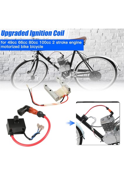 Motorlu Bisiklet Cdı Ateşleme Bobini +Magneto Kiti 2 Strok 49CC 50CC 66CC 80CC 100CC Motor Gaz Bisiklet Bisiklet Parçaları (Yurt Dışından) modelleri