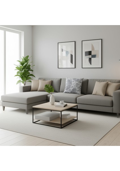 Yüksek Kaliteli Desenli Jakarlı Dokuma Kumaş 45 x 43 cm (İçi Dolu) Gri Ağırlıklı indirimleri