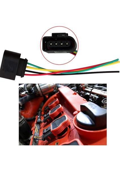 12 Paket Ateşleme Konnektörü Passat Audi A4 1 8t 2 0t 2 5l 3 2l 4 2l Ateşleme Kablo Dönem (Yurt Dışından) fırsatları
