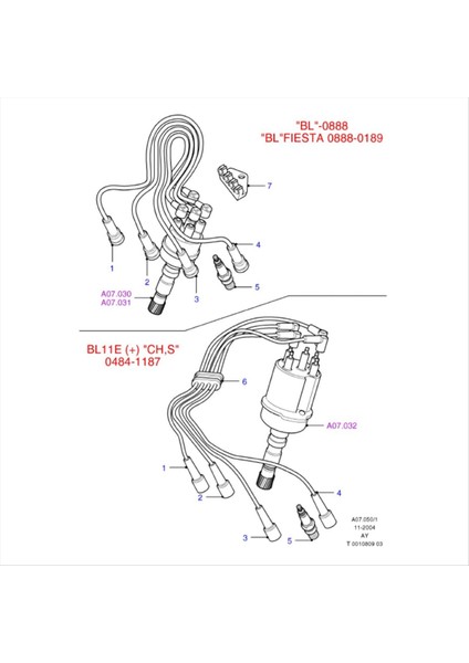 Araba Ateşleme Voltaj Paketi 988F12029AB Ford Ranger Fiesta Focus Mercury Mazda 6 B2300 988F-12029-AC (Yurt Dışından) fiyatları