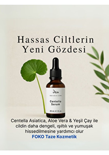 Centella Serum Canlandırıcı Etkiyle Karma Ciltler İçin 30 ml Centella Asiatica İçerir fırsatları