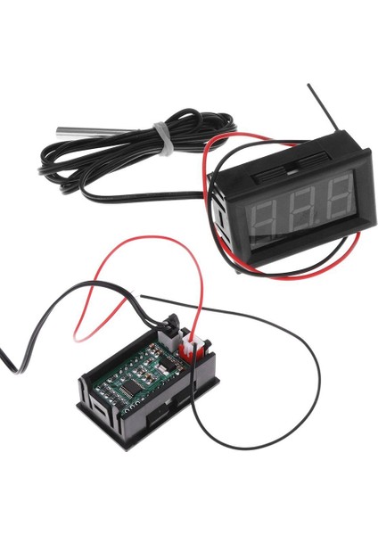 2 Pcs Dc 5 - 12 V - 50 - 110 Derece C Dijital Termometre Termometre Buzdolabı Sıcaklık Dedektörü Problu [paralel Ithalat Malları] Kırmızı ve Mavi (Yurt Dışından) modelleri