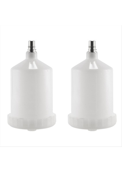 2 Pcs 600ML Plastik Hvlp Boya Kupası Pot Sata Püskürtücü Kupa Konnektörü Jet Boya Püskürtücü (Yurt Dışından)