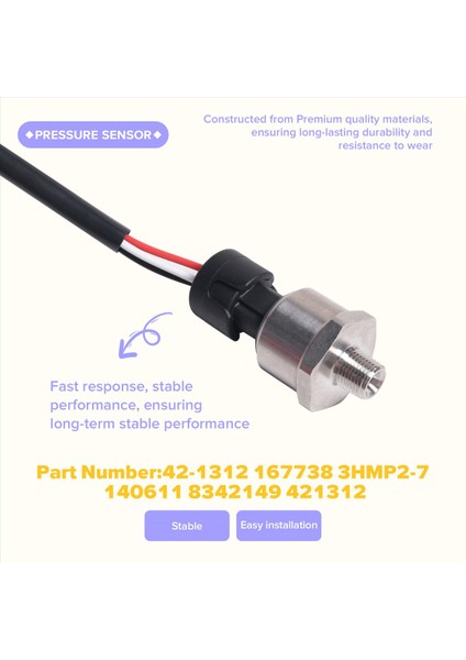 42-1312 Thermo King Için Araç Basınç Sensörü 0-500 Psıg 167738 3hmp2-7 140611 8342149 421312 (Yurt Dışından) indirimleri